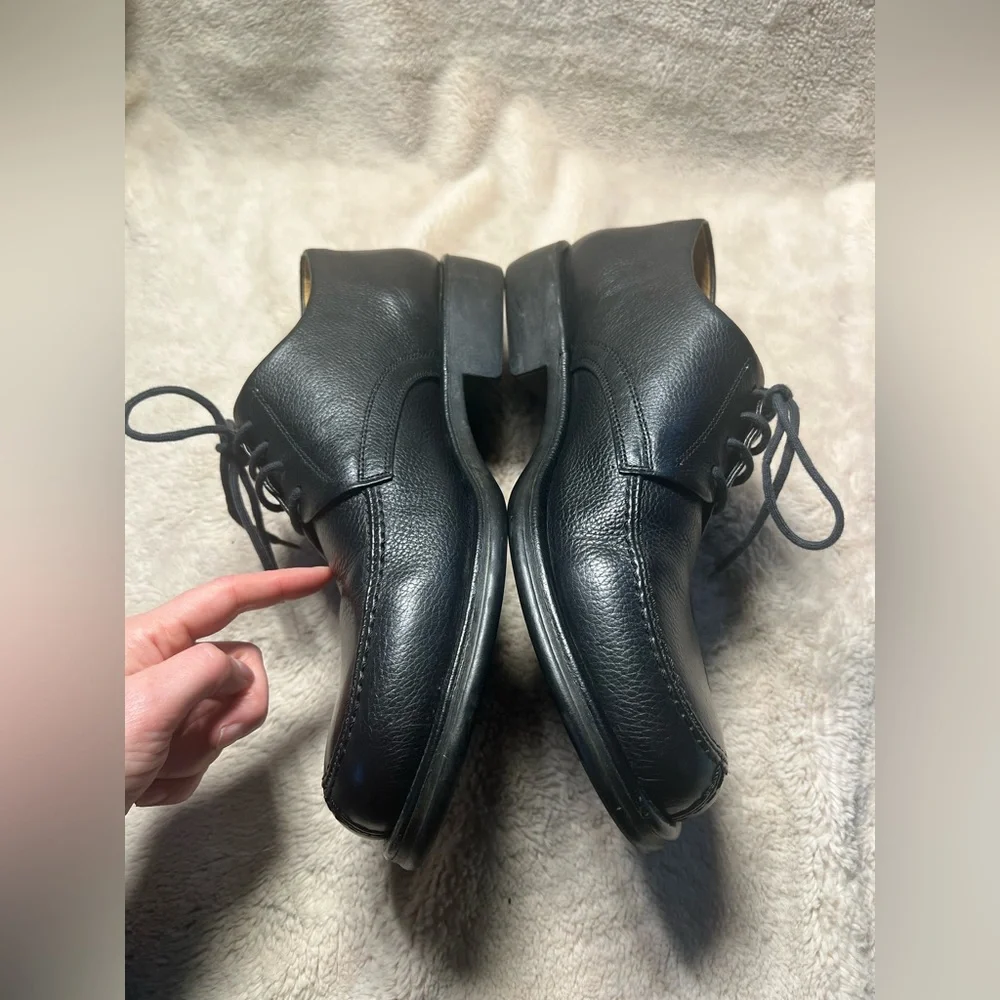 Sandro Moscoloni Vineyard black leather dress shoes size 11 D
